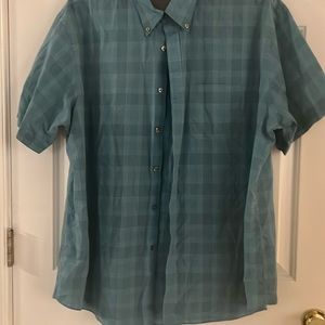 Men Van Heusen Plaid Button Down Shirt Size XXL